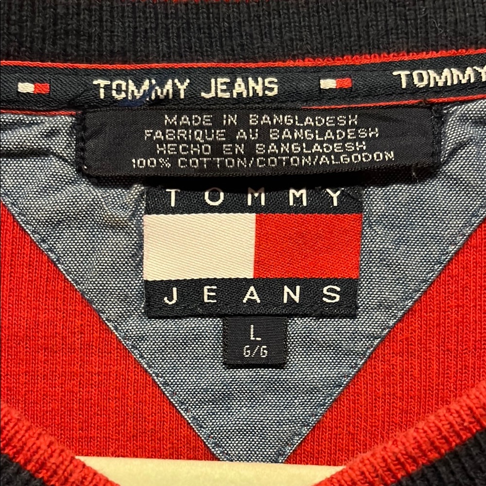 Tommy Hilfiger Red Long Sleeve Tee - Picture 3 of 7